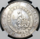 1804 NGC AU Det George III Great Britain 5 Shilling Silver Bank Dollar Coin (20110401C)
