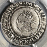 1568 Elizabeth I 6 Pence Great Britain Silver Coin PCGS VF Det (20112601C)