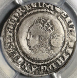 1568 Elizabeth I 6 Pence Great Britain Silver Coin PCGS VF Det (20112601C)