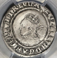 1568 Elizabeth I 6 Pence Great Britain Silver Coin PCGS VF Det (20112601C)
