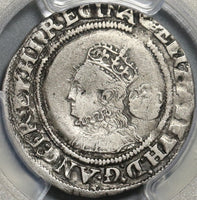 1568 Elizabeth I 6 Pence Great Britain Silver Coin PCGS VF Det (20112601C)