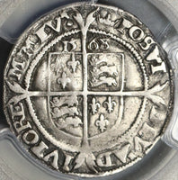 1568 Elizabeth I 6 Pence Great Britain Silver Coin PCGS VF Det (20112601C)