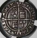 1570 NGC VF 25 Elizabeth I 6 Pence Great Britain England Silver Coin (21051702C)
