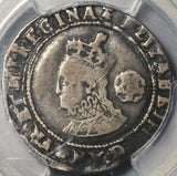 1572 PCGS F 15 Elizabeth I 6 Pence Great Britain England Silver Coin (21070401C)