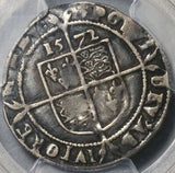 1572 PCGS F 15 Elizabeth I 6 Pence Great Britain England Silver Coin (21070401C)
