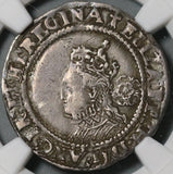 1572 NGC VF 35 Elizabeth I 6 Pence Inverted 2 Mint Error Britain England Hammered Silver Coin POP 1/0 (21052701C)