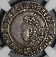 1572 NGC VF 35 Elizabeth I 6 Pence Inverted 2 Mint Error Britain England Silver Coin POP 1/0 (21052701C)