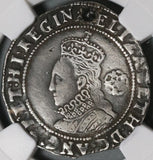1582 Elizabeth I 6 Pence Great Britain England Silver Coin NGC VF Det Sword (21020302C)