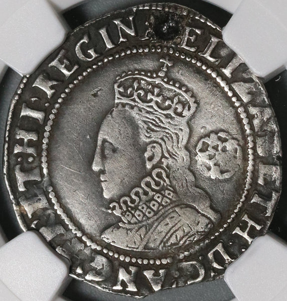1582 Elizabeth I 6 Pence Great Britain England Silver Coin NGC VF Det Sword (21020302C)