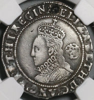 1582 Elizabeth I 6 Pence Great Britain England Silver Coin NGC VF Det Sword (21020302C)