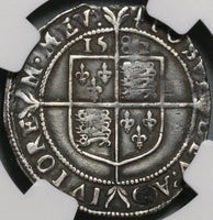 1582 Elizabeth I 6 Pence Great Britain England Silver Coin NGC VF Det Sword (21020302C)