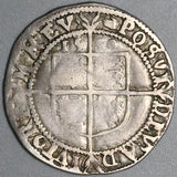 1590 Elizabeth I 6 Pence Britain England Tudor Hammered Silver Coin (23012301R)