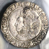 1593 PCGS AU Elizabeth I 6 Pence England Britain Hammered Silver Coin S-2578B (23021401C)