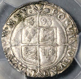 1593 PCGS AU Elizabeth I 6 Pence England Britain Hammered Silver Coin S-2578B (23021401C)