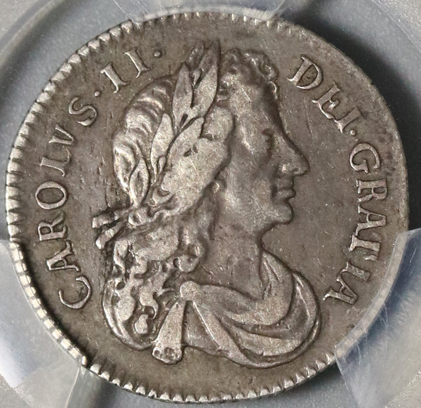 1681 PCGS VF 35 Charles II 6 Pence Great Britain Sterling Silver Coin S-3382 (20120702C)