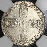 1697 NGC MS 63 William III 6 Pence Great Brtiain Mint State Coin (19102004C)