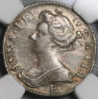 1707-E NGC XF 45 Anne 6 Pence Great Britain Silver Post Union Coin (21090707C)