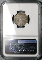 1707-E NGC XF 45 Anne 6 Pence Great Britain Silver Post Union Coin (21090707C)