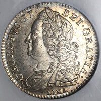1746 NGC MS 64 George II 6 Pence Great Britain LIMA Mint State Coin (22080102C)