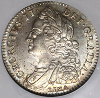 1746 NGC MS 64 George II 6 Pence Great Britain LIMA Mint State Coin (22080102C)