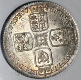 1746 NGC MS 64 George II 6 Pence Great Britain LIMA Mint State Coin (22080102C)