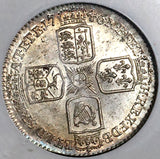 1746 NGC MS 64 George II 6 Pence Great Britain LIMA Mint State Coin (22080102C)