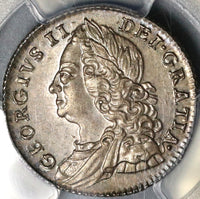 1757 PCGS MS 63 George II 6 Pence Great Britain Silver Coin (19111101C)
