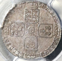 1758/7 PCGS MS 63 George II 6 Pence Great Britain Overdate Rare Coin (17070601D)