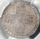 1758/7 PCGS MS 63 George II 6 Pence Great Britain Overdate Rare Coin (17070601D)