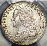 1758 PCGS MS 64 George II 6 Pence Great Britain Sterling Silver Coin (23013001C)