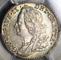 1758 PCGS MS 64 George II 6 Pence Great Britain Sterling Silver Coin (23013001C)