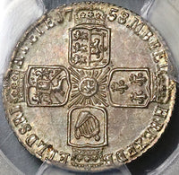 1758 PCGS MS 64 George II 6 Pence Great Britain Sterling Silver Coin (23013001C)