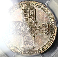 1758 PCGS MS 64 George II 6 Pence Great Britain Sterling Silver Coin (23013001C)