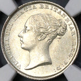 1839 NGC MS 64 Victoria 6 pence Great Britain Silver Coin (18110801C)