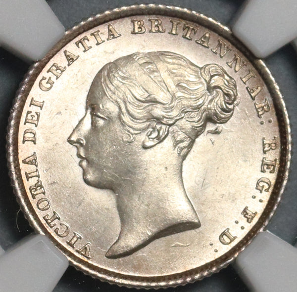 1839 NGC MS 64 Victoria 6 Pence Great Britain Mint State Coin (21011001C)