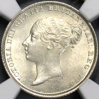 1839 NGC MS 64 Victoria 6 pence Great Britain Silver Coin (18110801C)