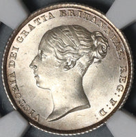 1839 NGC MS 64 Victoria 6 Pence Great Britain Mint State Coin (21011001C)