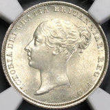 1839 NGC MS 64 Victoria 6 pence Great Britain Silver Coin (18110801C)