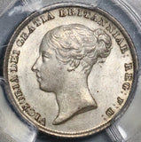 1842 PCGS MS 64 Victoria 6 Pence Great Britain Silver Rare Sterling Coin (21092301D)