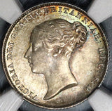 1846 NGC MS 64 Victoria 6 Pence Great Britain Mint State Silver Coin (20011403C)