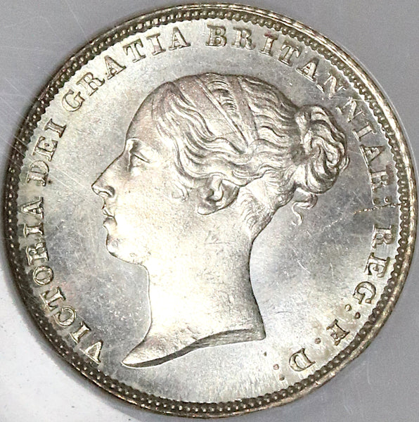 1853 NGC MS 64 Victoria 6 Pence Great Britain Mint State Silver Coin (22022001C)