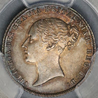 1867 PCGS MS 64 Victoria 6 Pence Die 3 Rare Great Britain R2 Sterling Silver Coin (21092304C)