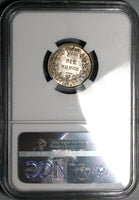 1873 NGC MS 63 Victoria 6 Pence Great Britain Die 21 Sterling Silver Coin (23011804C)