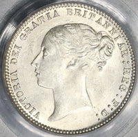 1874 PCGS MS 64 Victoria 6 Pence Die 28 Great Britain Silver Coin (17032802D)