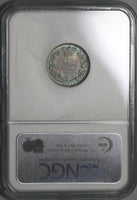 1883 NGC AU 55 Victoria 6 Pence Great Britain Silver Coin (20022402C)