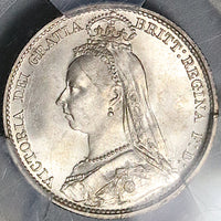 1892 PCGS MS 65 Victoria 6 Pence Great Britain Sterling Silver Coin (23033001D)