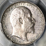 1907 PCGS AU 58 Edward VII 6 Pence Great Britain Sterling Silver Coin (20120104C)