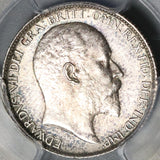 1907 PCGS AU 58 Edward VII 6 Pence Great Britain Sterling Silver Coin (20120104C)