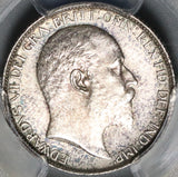 1907 PCGS AU 58 Edward VII 6 Pence Great Britain Sterling Silver Coin (20120104C)