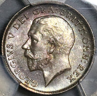 1911 PCGS MS 64 George V 6 Pence Great Britain Sterling Silver Coin (22111901C)